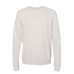 Alternative apparel white crew neck fleece sweater unisex size XL NEW